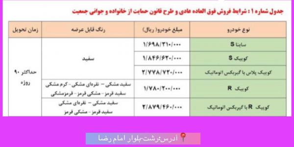 فروش فوری محصولات سایپا