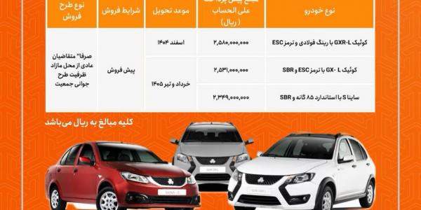 پیش فروش محصولات سایپا