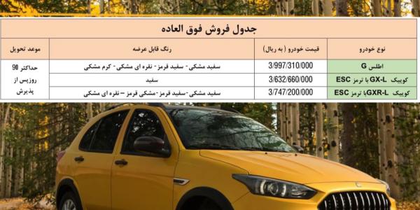 فروش فوق العاده محصولات سایپا 