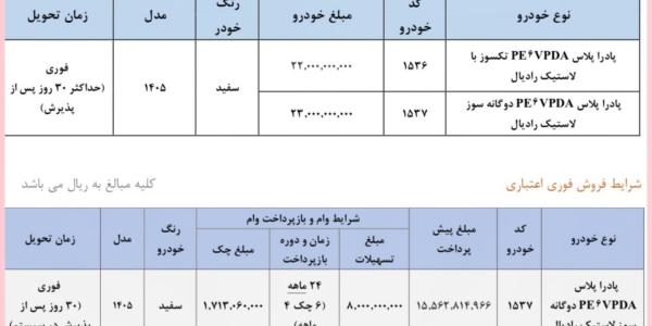 فروش  پادرا پلاس 