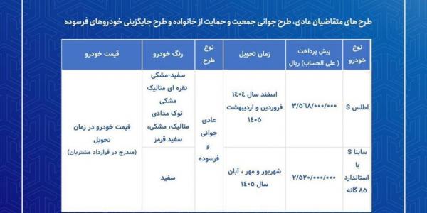 پیش فروش سایپا آذر 1404